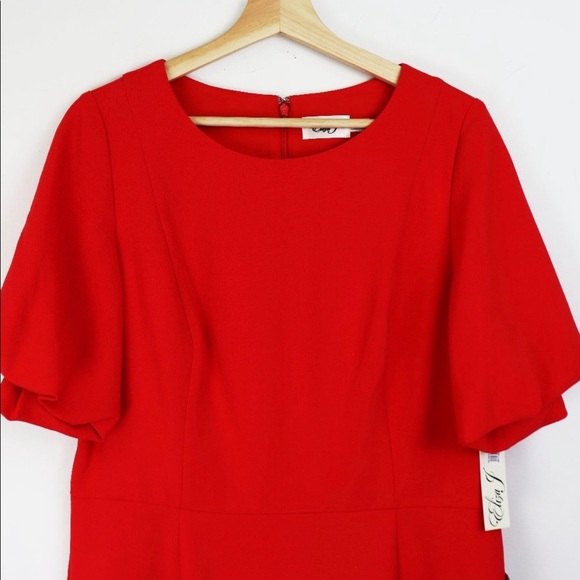 ❤️Eliza J Puff Sleeve Red Dress❤️ - Picture 6 of 6